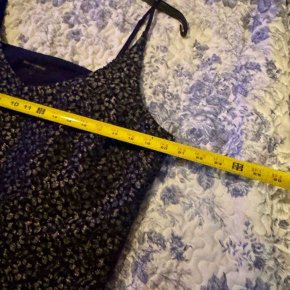 Banana Republic blue and gold metallic floral Patterned Camisole - Picture 4 of 7
